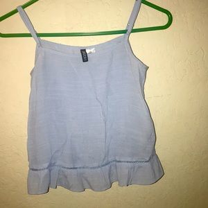Light blue crop top from DIVIDED